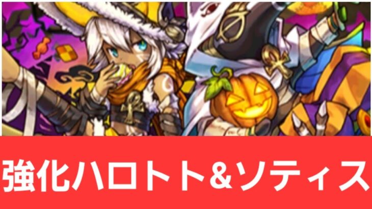 【パズドラ】強化されたハロウィントト&ソティスが強すぎてヤバい！！【ぶっ壊れ】【最強】【人権】【環境1位】【新百式】【新千手】【新万寿】【新凶兆】