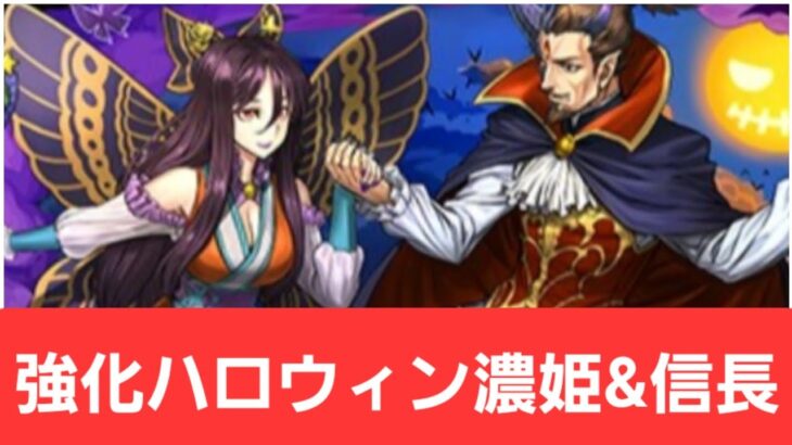 【パズドラ】ハロウィン濃姫&信長が強すぎてヤバい！！【ぶっ壊れ】【最強】【人権】【環境1位】【新百式】【新千手】【新万寿】【新凶兆】