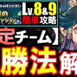 【固定チーム】最も楽な立ち回りがこちら!!10月のクエスト チャレンジLv8 Lv9攻略法を徹底解説!!魔法石をサクっとGETしよう!!【パズドラ】