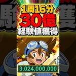 1周16分！30億経験値！十億チャレンジをランク上げ周回！【パズドラ】#shorts #パズドラ #八神太一 #デジモンコラボ #十億チャレンジ #新称号チャレンジ