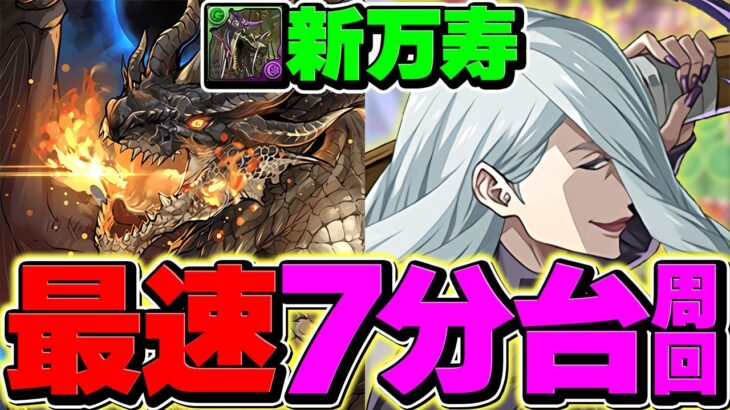 アークヴェルザ×呪術廻戦コラボ=環境1位！新万寿を7分台で周回！シールド全スキップで完全破壊！【パズドラ】