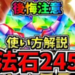 【魔法石245個】後悔注意！配布の魔法石 使い方解説！特に「脳死デジモンぶっぱ」は注意です！後悔のないように使いましょう【パズドラ】