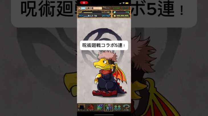 【パズドラ】呪術廻戦コラボ5連！ #パズドラ