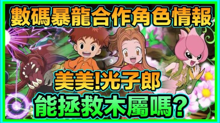 PAD パズドラ 數碼暴龍合作情報 ！大量角色登場！美美 光子郎拯救木屬？ 天女 天使攪乜？迪亞波羅獸都有？