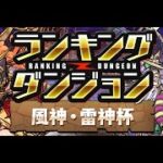 【パズドラ 生放送】安定のギリギリランキングダンジョン 風神・雷神杯