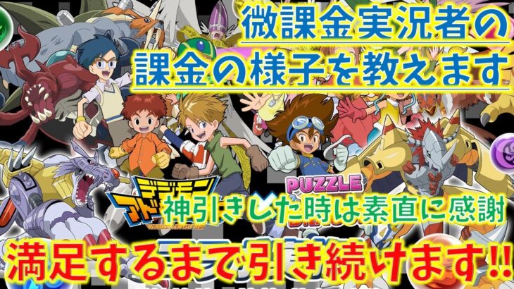 微課金パズドラ実況者の課金事情教えます。パズドラ、デジモンコラボガチャ！！