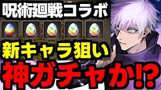 【ガチャ動画】えぐい神引き!?新キャラ狙いの呪術廻戦コラボガチャ！過去一の神ガチャ!?【パズドラ】