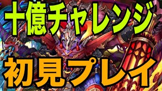 十億チャレンジ、初見プレイ。【パズドラ】