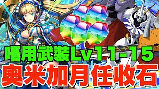 【11月Lv11-15】唔用武裝超輕鬆月任攻略!! 又係奧米加獸玩晒、Lv12重力大炮隊零轉珠推介 【パズドラPAD】