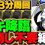 ロキ降臨を3分台で安定周回！2wayパズル不要×部位破壊×9個！全員これ使うべき！オメガモン編成【パズドラ】