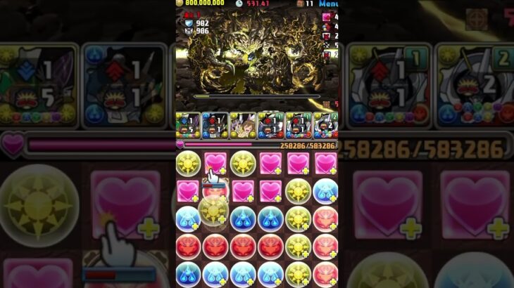 #パズドラ #十億チャレンジ#オメガモン           最初の火ミスってたのには焦ったけどクリア出来てよかった