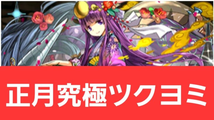 【パズドラ】正月究極ツクヨミが強すぎてヤバい！！【ぶっ壊れ】【最強】【人権】【環境1位】【新百式】【新千手】【新万寿】【新凶兆】