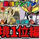 【環境1位】ぶっ壊れF91×DX！頭一つ抜けて強い！新極悪チャレンジ周回！最強テンプレ編成！代用・立ち回り解説！ガンダムF91/ガンダムDX/百式/ガンダムコラボ【パズドラ】