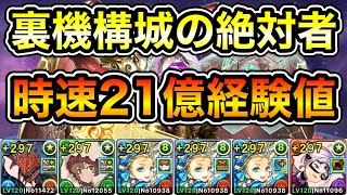 【パズドラ】2パターン！時速21億経験値！1周3.5億経験値！全敵対応！裏修羅の幻界！裏機構城の絶対者！ダンボ8！1周9~10分台！ノアループでランク上げ周回！【概要欄に立ち回りなど記載】