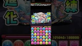 #パズドラ 超転生ミネルヴァ　試練進化