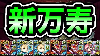 【パズドラ】編成2パターン！再臨の超星！深遠の万龍！1周6分台！ほぼずらし！Zガンダム×ラクス編成で安定周回！【新万寿】【概要欄に立ち回りなど記載】