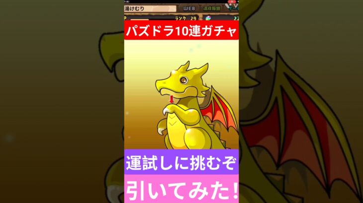 【パズドラ実況】10連ガチャ引いてみた！まさかの神引き！#パズドラ #パズドラ12周年 #パズドラ実況