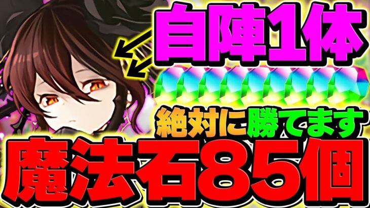 ロゼッタ自軍1体で木星を13分周回！全部位確定ドロ&魔法石85個ゲット！弾足りない人必見！【パズドラ】