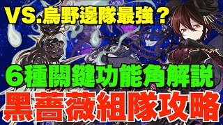 【花草精靈】木星最強黑薔薇組隊教學!! 6種核心功能角解說、烏野闇隊全方位比較、唔抽唔換照玩新隊【パズドラPAD】
